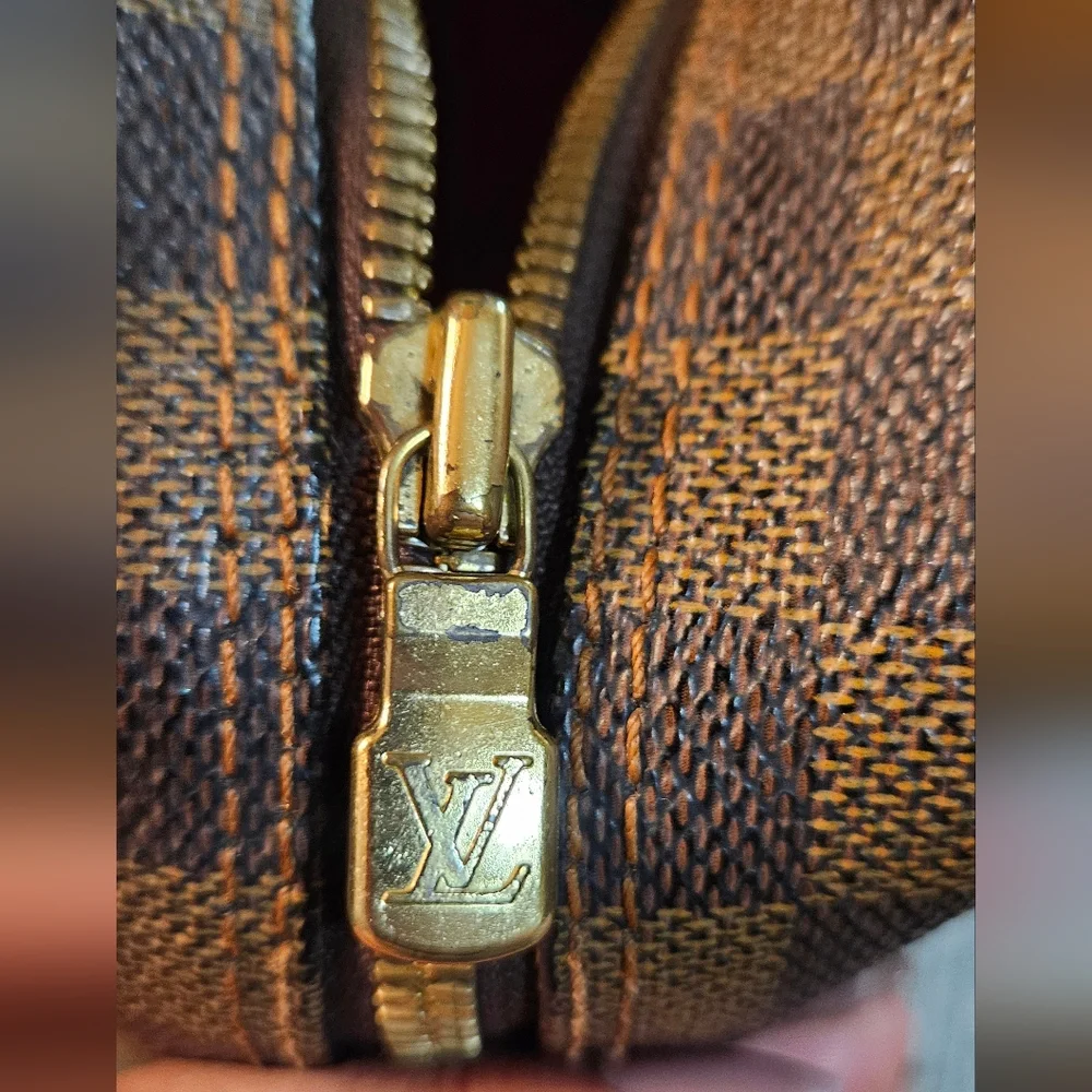 Louis Vuitton Damier Ebene Naviglio Brown Messenger Bag Luxury Vintage Designer - Picture 8 of 16